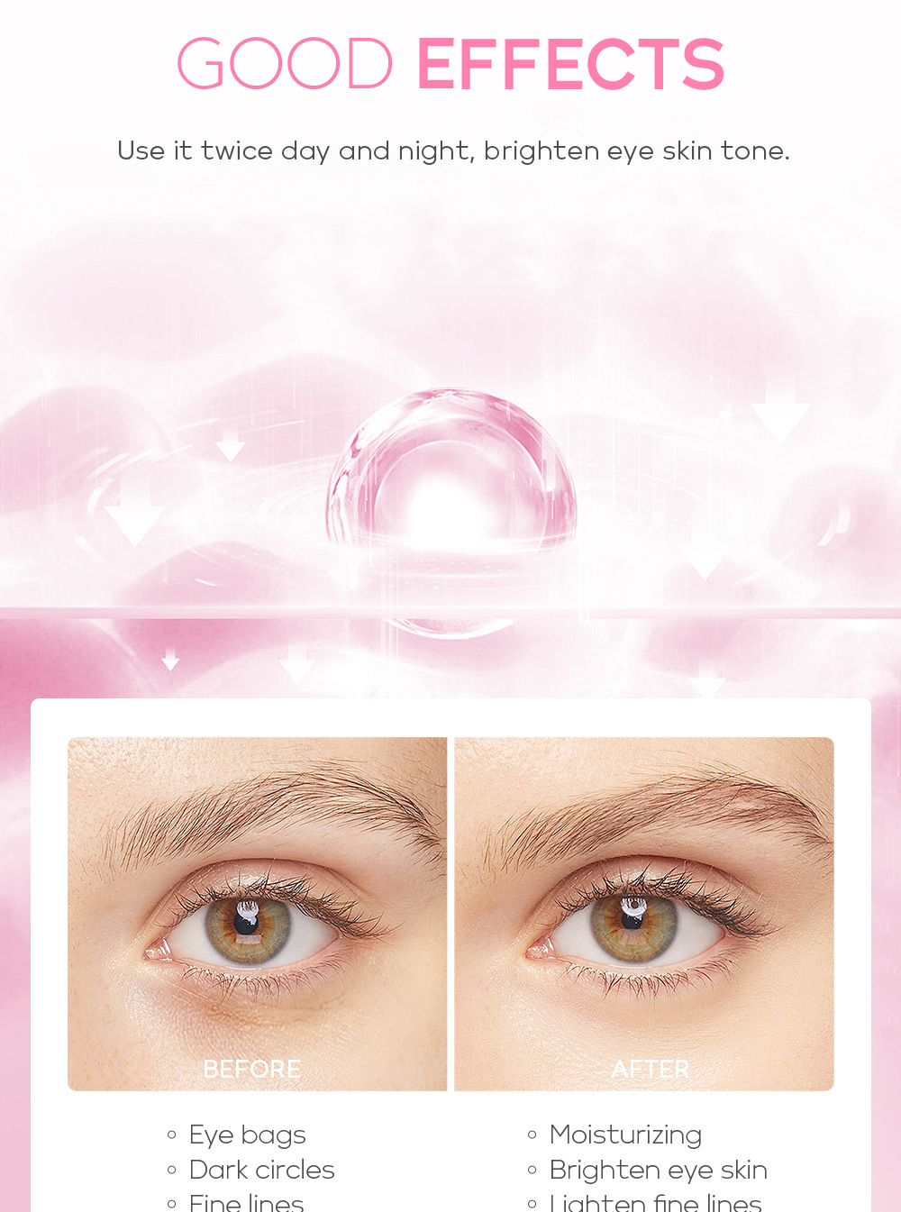 FENYI Cherry Blossom Essence Eye Cream 15g Moisturizes the eye area, hydrates and moisturizes the eyes, and cares for beautiful skin undefined