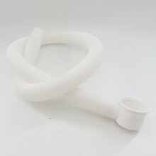 白色1米1.2米浴缸下水器软管排水管配件排水塑料软管弹跳式排水管