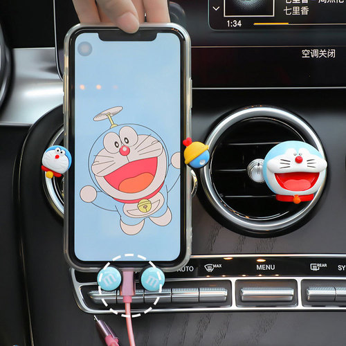 Stylish High-end Women's Cute Phone Car Mount  New Creative Car Air Vent Navigation Gravity Support