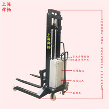 厂供防爆电瓶电动堆高叉车半自动升高堆垛车液压升降装卸搬运机