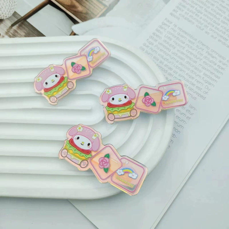 Заколка-утконос (Sanrio) с персонажами KT/Pacha/Culomi/Yumui/Melati, 5 × 2,9 см, 4,7 г