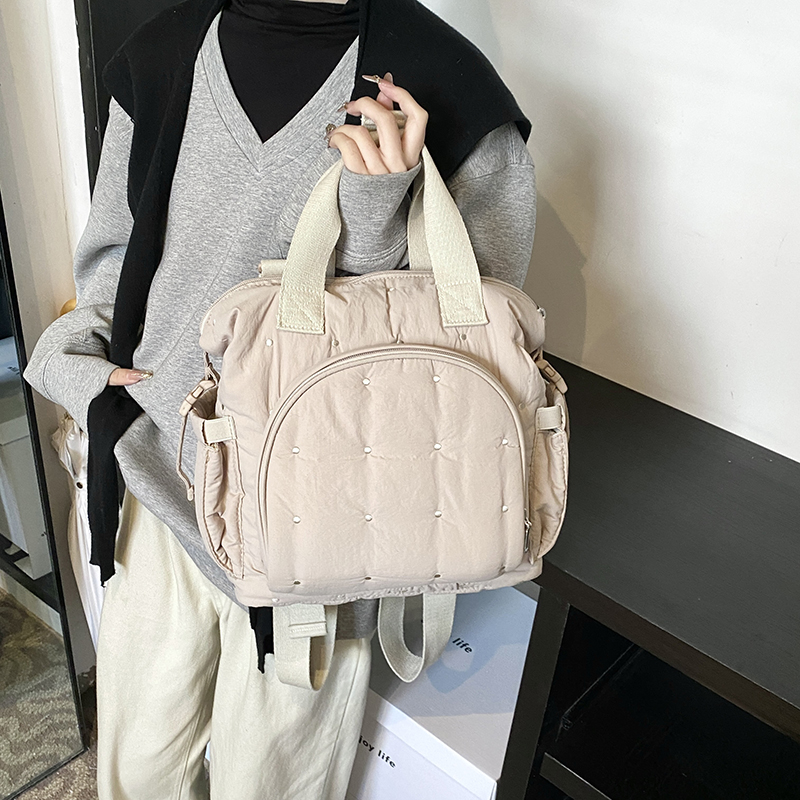 Large-Capacity Mommy Bag, Fashionable and Versatile, Casual Stroller Hanging Bag, Parent-Child Outdoor Portable Backpack, Mother and Baby Bag