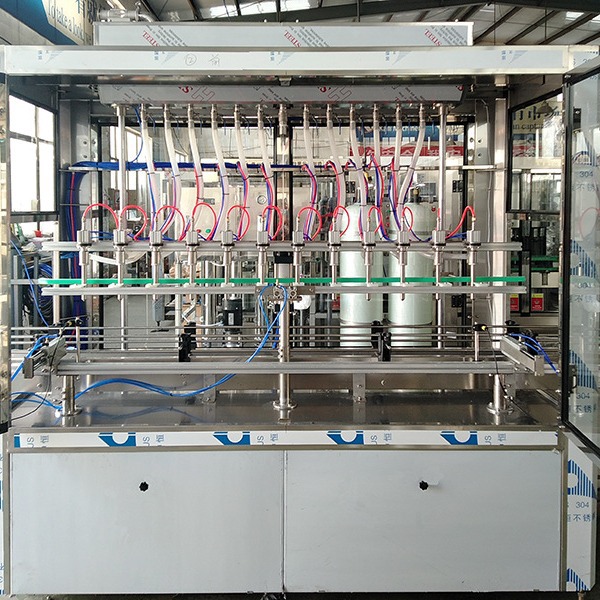 全自动5L桶装白酒灌装机 大桶液体灌装设备 2.5L塑料桶黄酒灌装机