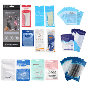 English color neutral composite bag self-sealing bag composite zipper bone bag insole packaging bag in stock can be ordered