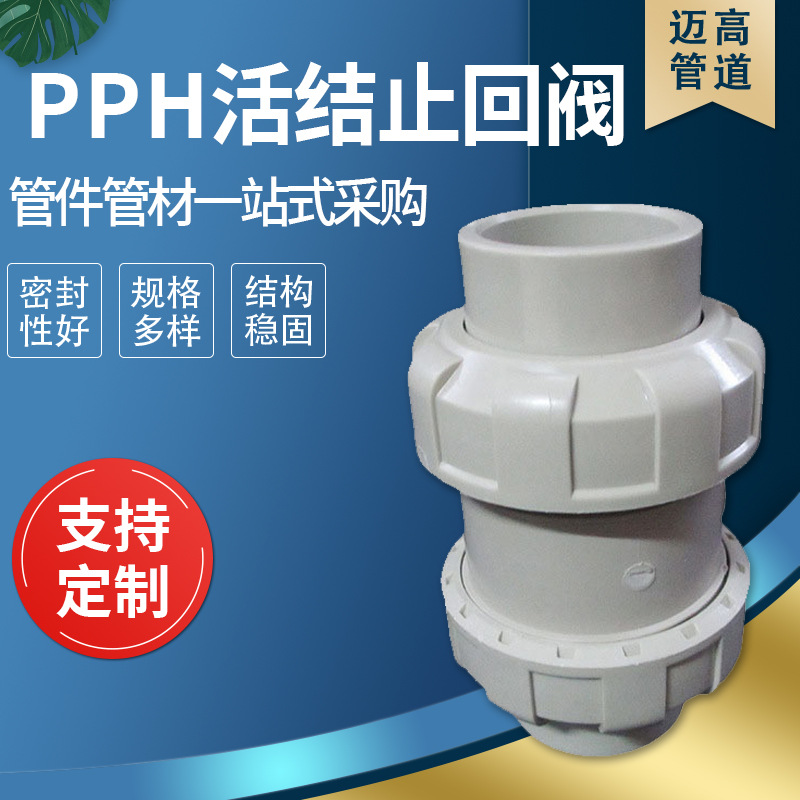 大量供应 阀门配件 pph活结止回阀