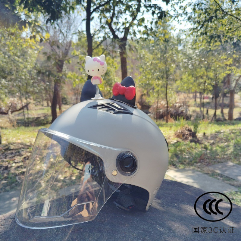 그레이+롱투명렌즈+KTM+검은색과 빨간색 리본귀