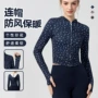 连帽保暖健身印花上衣
