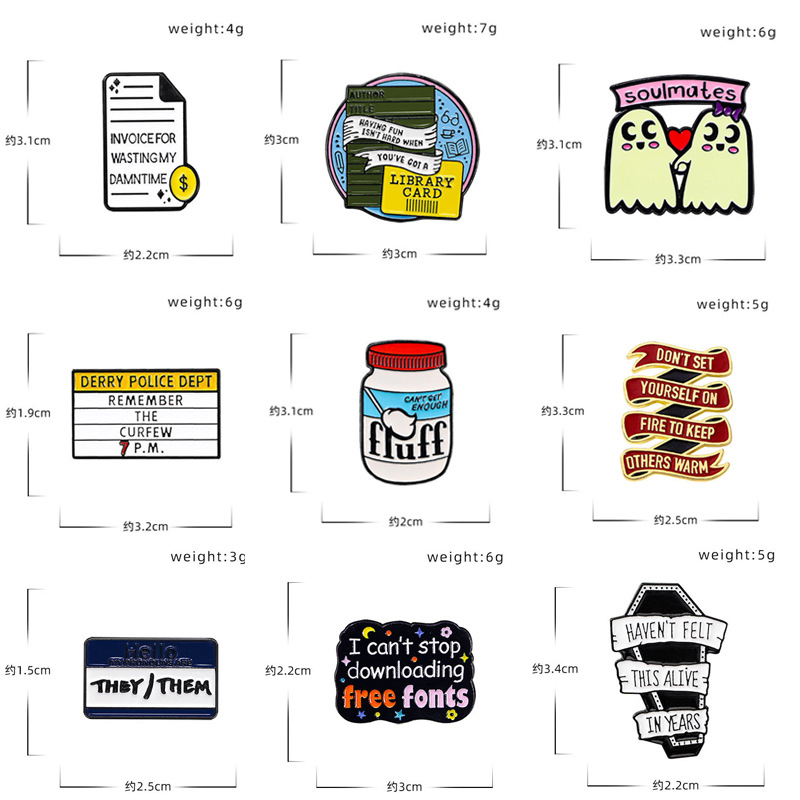 6g Weight Brooches Classification Casual, Daily Occasion Alloy Material Letter, Color Block Pattern All Seasons Season Unisex Gender Irregular, Enamel Design Cute, Modern Style Style Cute Modern Style Pin Letter Color Block Alloy Irregular Enamel Unisex Brooches 1