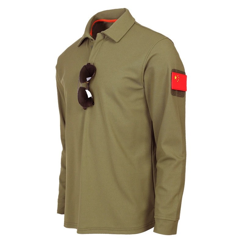 Otoño y invierno camisetas de camuflaje masculinas sueltas tácticas de manga larga elásticas camisetas militares de entrenamiento de fanáticos camisetas uniformes militares camisetas transfronterizas