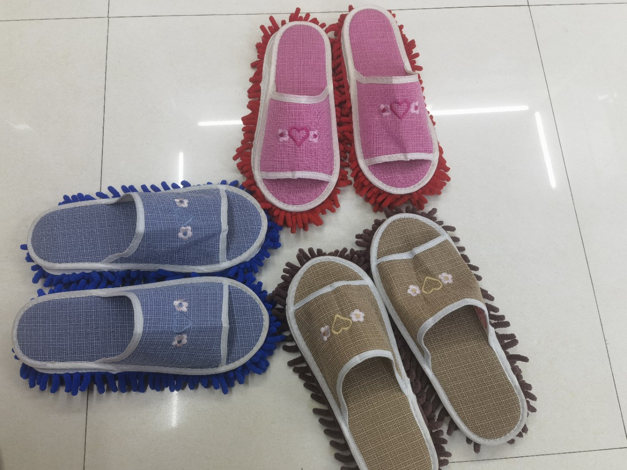 Detachable and washable floor slippers, noise-reducing, non-slip