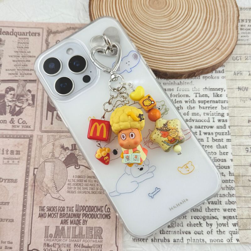 スターマン携帯電話チェーンペンダント変更赤ちゃんかわいい POPMART トレンディなキーホルダー手作り diy 親友カップルギフト|undefined