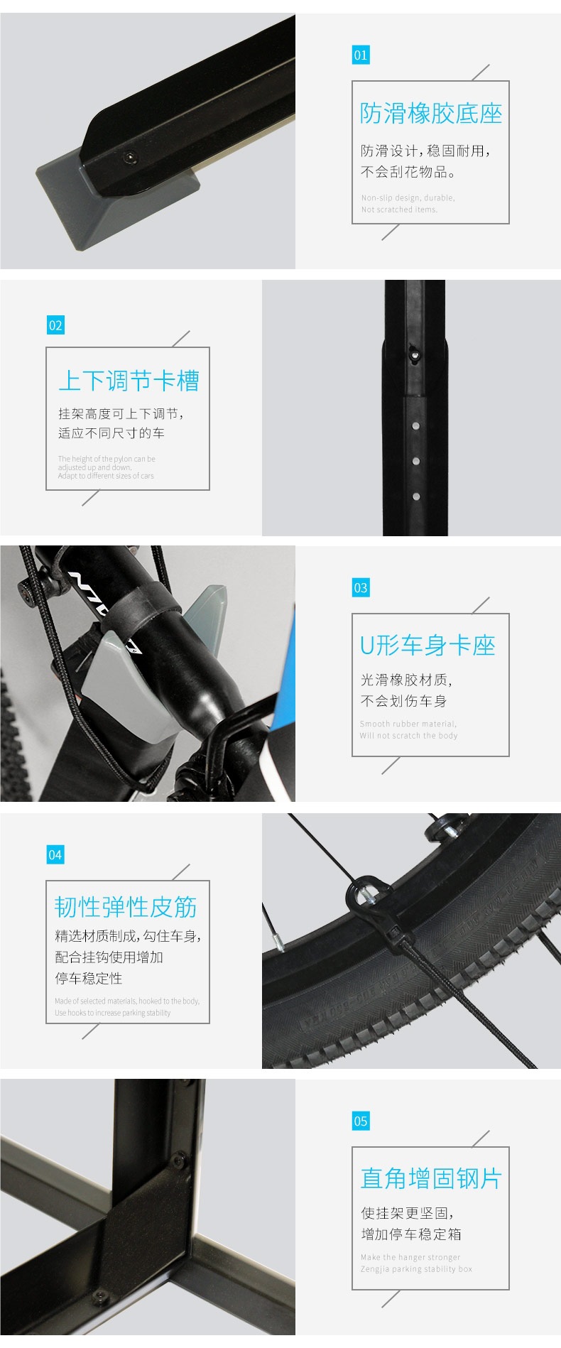 Plug-In Parking Rack Bicycle L-Shaped Display Rack Bicycle Repair Rack Vertical Mountain Bike Support Rack Rack