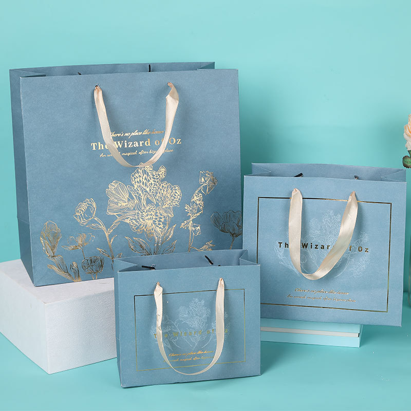 节日送礼礼品纸袋手提袋定制轻奢风精美包装高级感简约礼物袋订做