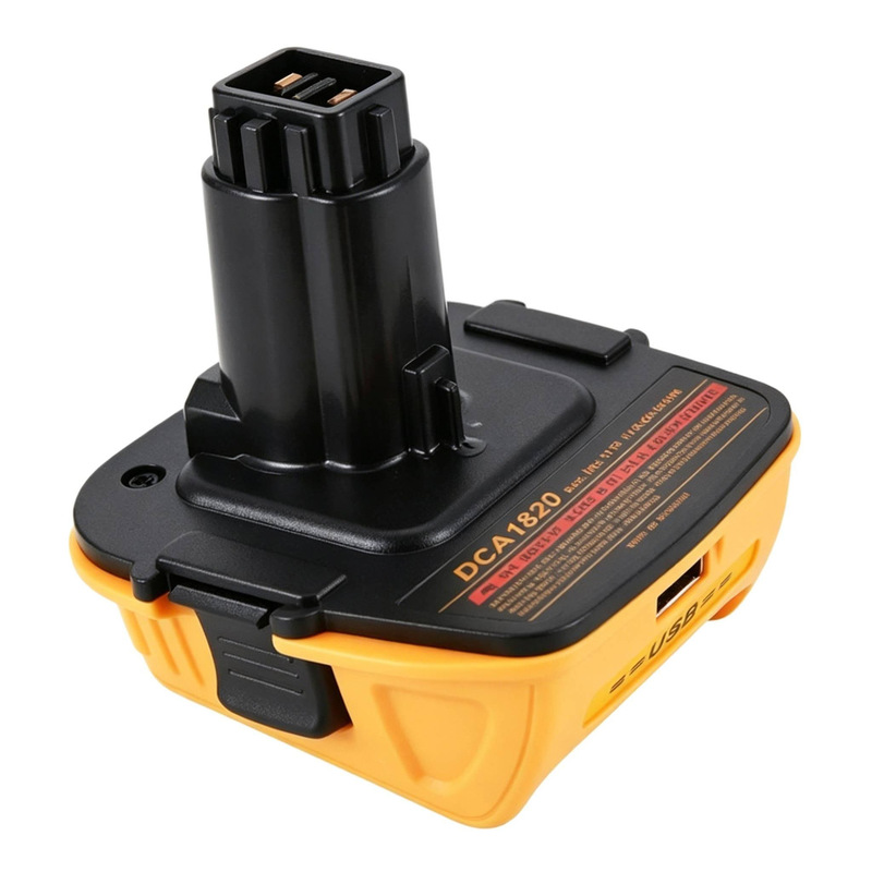 Compatible with DeWalt DCA1820 power adapter, 20V lithium battery to 18V, can charge Apple 15/16 Compatible with DeWalt DCA1820 power adapter, 20V lithium battery to 18V, can charge Apple 15/16