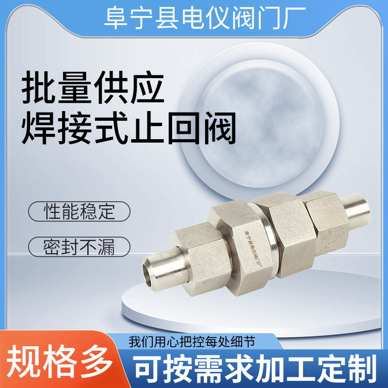 厂家供应不锈钢焊接式单向阀 精密调节压力阀 不锈钢分体式单向阀