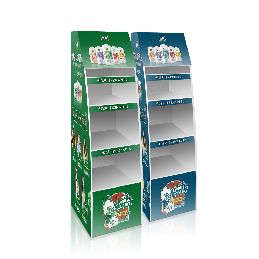 Fábrica personalizada acrílico PVC estante de exhibición Chevron caja de exhibición estante de bebida bebida bebida estante de forma especial