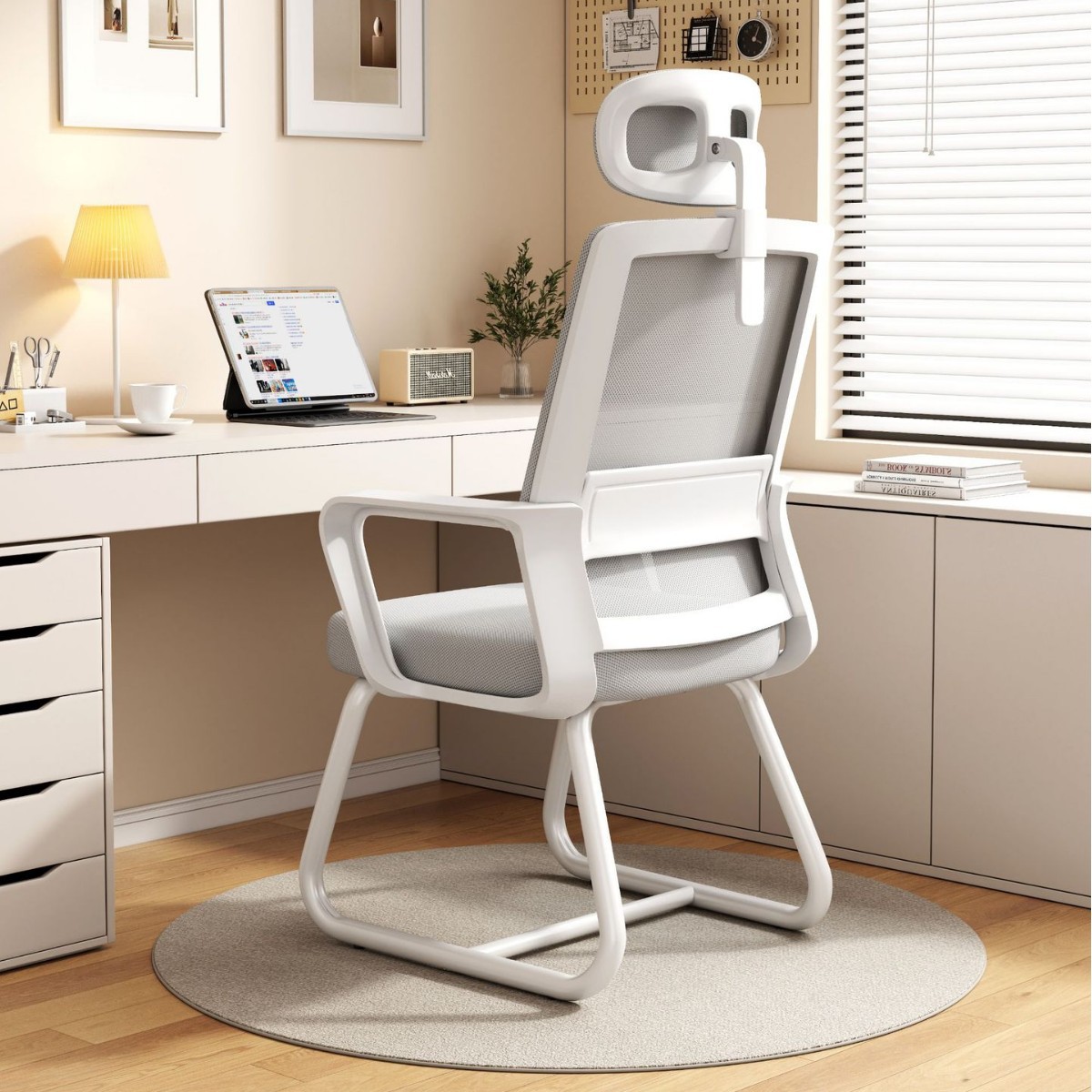 Silla de Computadora de Malla de Nylon, Ergonómica, para Oficina