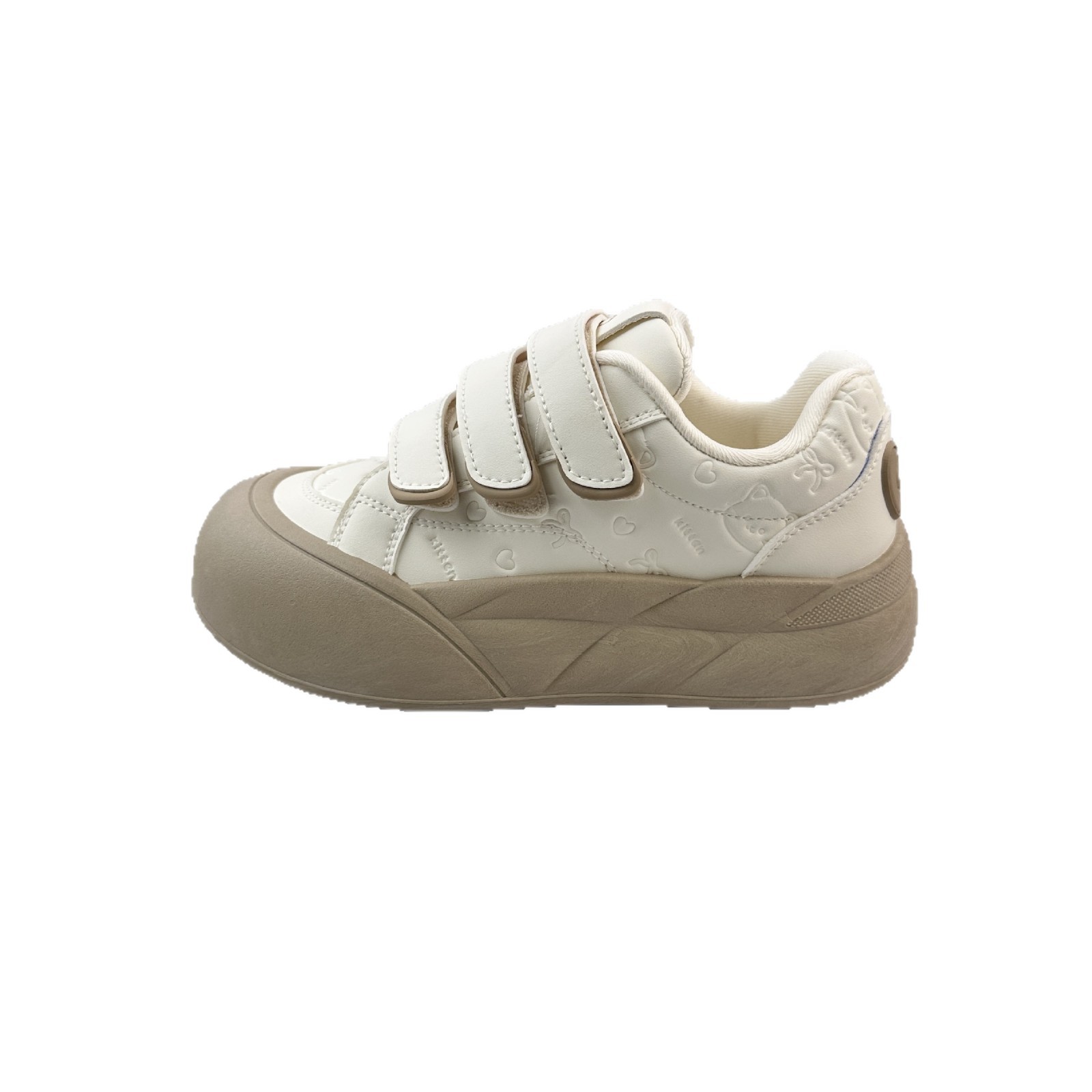 Farwave Velcro zapatos blancos 2025 otoño nuevo chic nicho coreano zapatos de banquete zapatos bolsas de pan