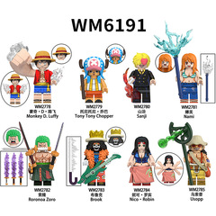 外国貿易専用袋入りアニメwm 6191娜美は積み木人のおもちゃを組み合わせている