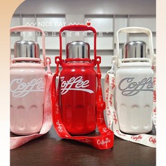 Coca-Cola's same large-capacity 316 stainless steel insulated cup outdoor portable 2023 new backpack kettle
