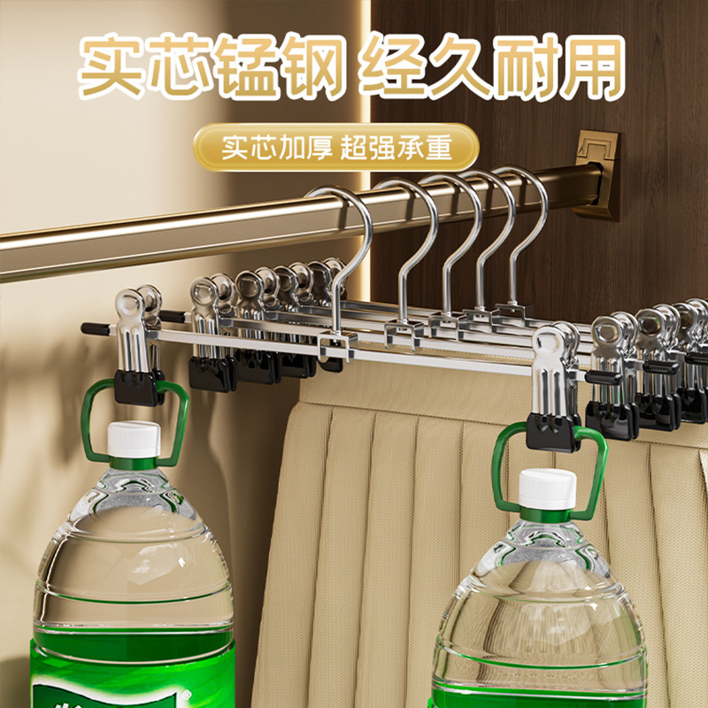 不锈钢裤夹裤架强力无痕挂裤专用防滑家用晾晒短jk裙夹裤子夹衣架|undefined