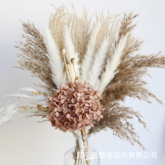 狂想者ドライフラワー新品【アジサイコクリコブーケ】ブーケお土産自然ドライフラワー置物アクセサリー