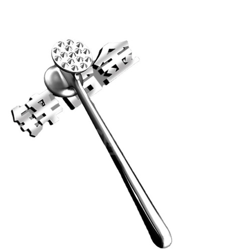 Kitchen Tools Zinc Alloy Loose Meat Hammer Steak Beef Hammer Double-sided Tender Meat Mince Meat Beating Hammer