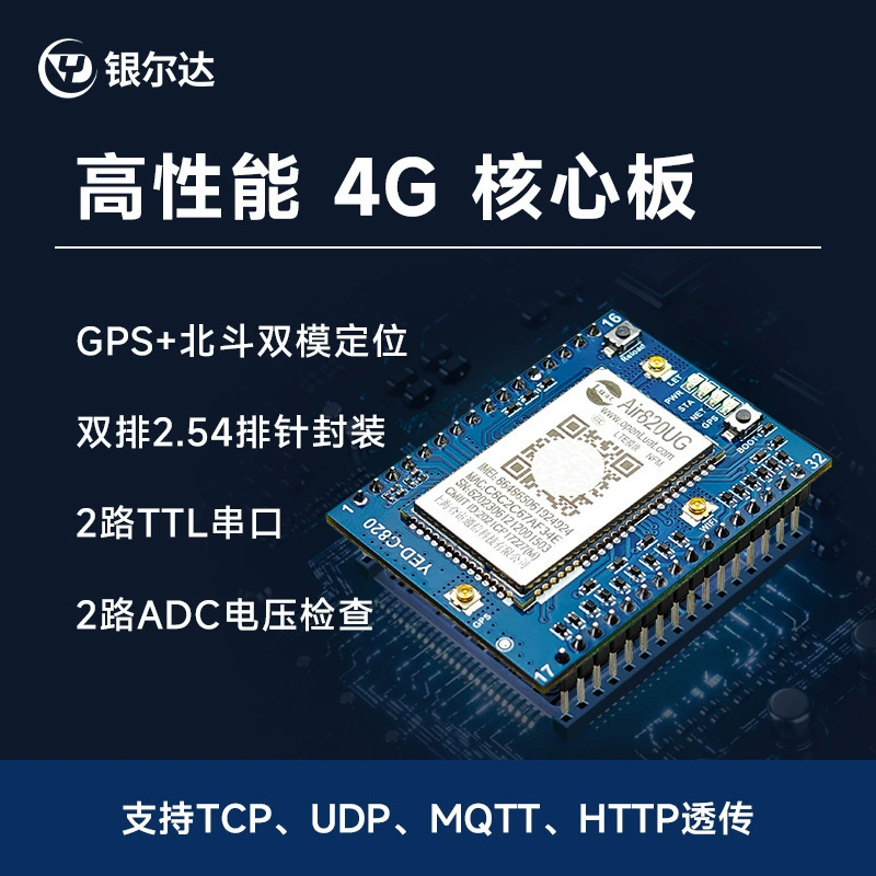 AIR820 4G модуль DTU последовательная передача GPS+Beidou двойное позиционирование, высокая точность второго позиционирования, GNSS высокой скорости