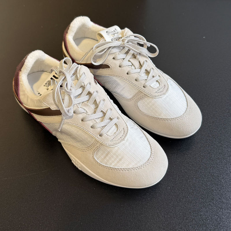 miu カラーブロック女性用トレーニングシューズ 2 春と秋の新作ソフトソールソフト表面快適で通気性のあるカジュアルフラットフォレストシューズ|undefined