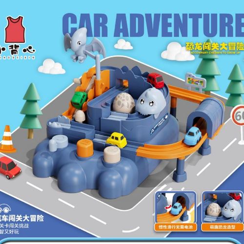 Dinosaur Car Challenge Adventure Children's Toy, Night Market Stall Institution Playground Gift for Boys, Wholesale