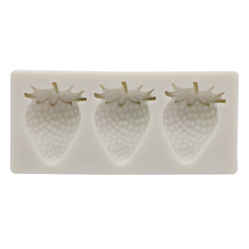 Фрукты клубника, силиконовая формочка, акриловый фондант, украшения, ручная работа