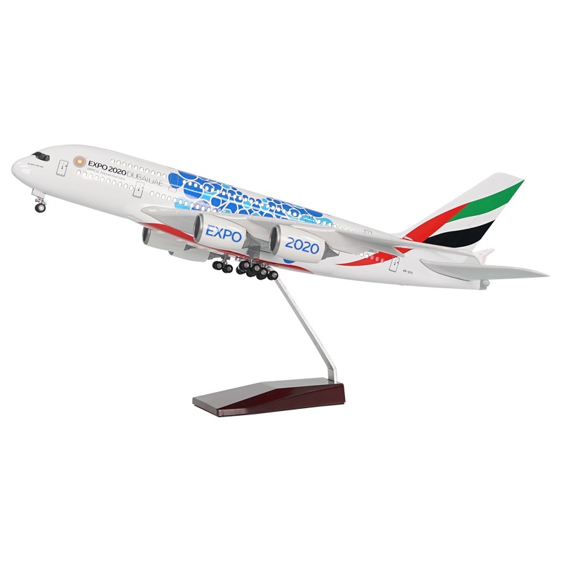 Emirates Scale 1:160 46cm A380 Emirates Modelo de avión de simulación ligera