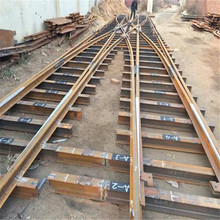 中恒直销 单开双开道岔 对称铁路钢轨道岔 地铁渡线无极绳