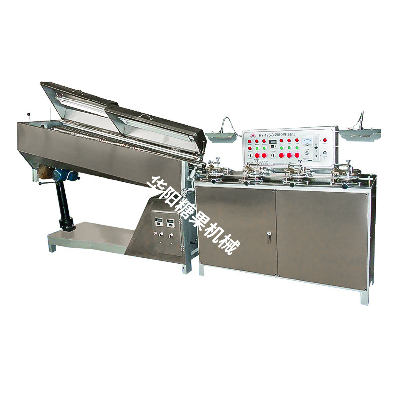 HY128-3型酥心糖保温滚床拉条机荔枝酥棒糖成型机械糖果设备