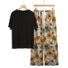 Black + yellow and white flowers