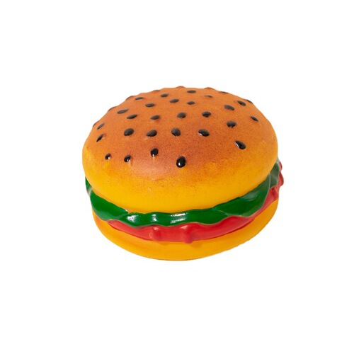 Yiwu Vinyl Toys Simulation Food System Sounding Hamburger Chicken Legs Carrot Dog Toys Set Wholesale