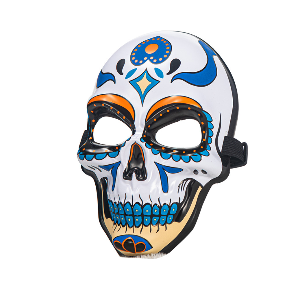 S.A.S. Halloween disfraz mexicano Día de los Muertos rosas guirnaldas máscara de esqueleto colgar accesorios usables gorras image 3