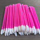 Cross-Border Hollow Rod Lip Lipstick Brush Flocking Lip Gloss Brush 50 Pieces Cleaning Mousse Brush Eye Shadow Lip Glaze Brush Beauty Tools
