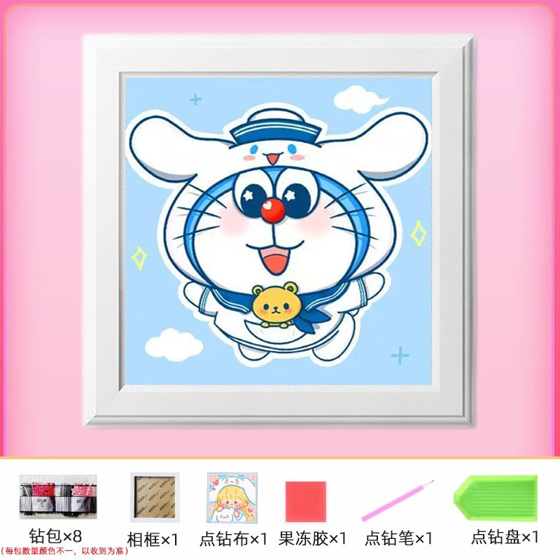 Nuevo dibujo de diamante infantil de labu diy pegatinas de diamante con marcos de fotos hechas a mano diy puzzle pegatinas de mampostería image 218