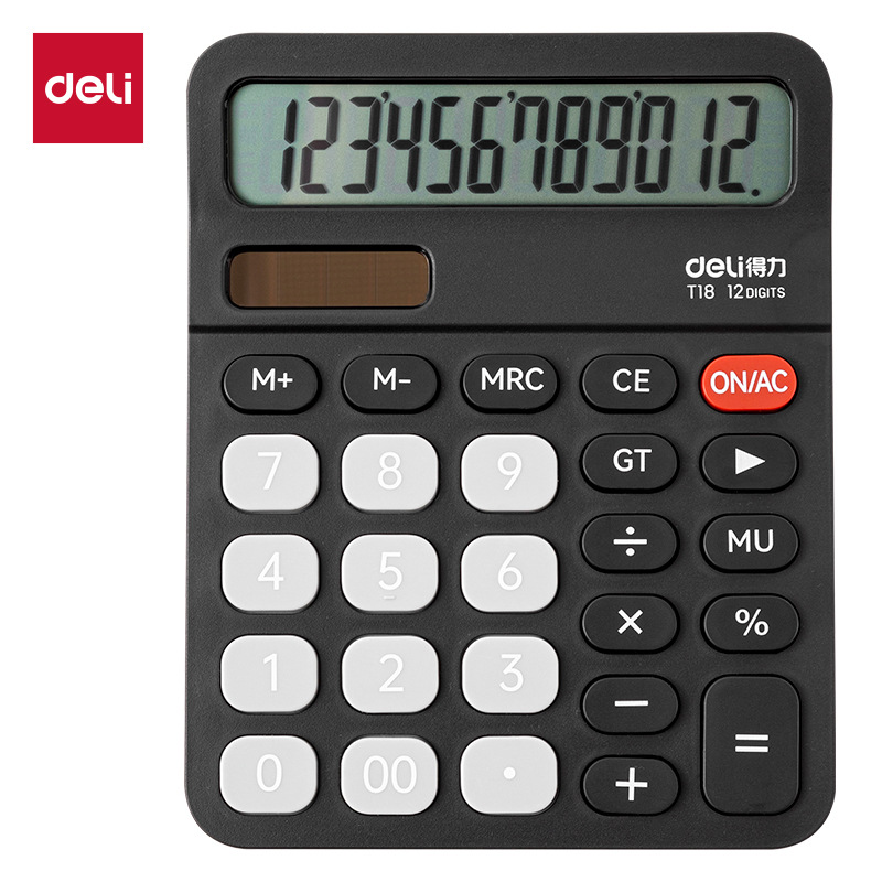 Calculadora de escritorio T18 doble fuente de alimentación de gran pantalla de oficina calculadora electrónica financiera suministros de papelería al por mayor
