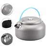 goods in stock new pattern outdoors Portable Camping Kettle Aluminum teapot Camp Hanging pot Make tea Coffee pot wholesale