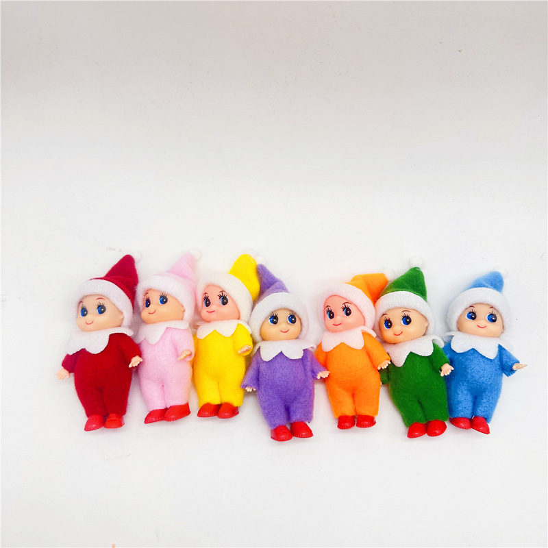 圣诞精灵娃娃baby elf精灵公仔 PVC毛毡公仔玩具