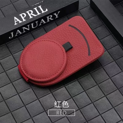 Car Sunglasses Case, New Car Glasses Clip/Bill Clip - red