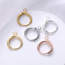 新款铜制韩国进口电镀耳饰饰品配件手工diy耳环耳扣配饰厂家批发