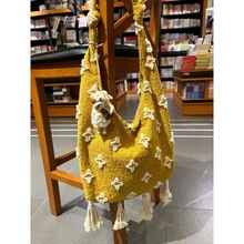 超重工！复古小众流苏斜挎包包女2025夏季新款学生大容量单肩包潮