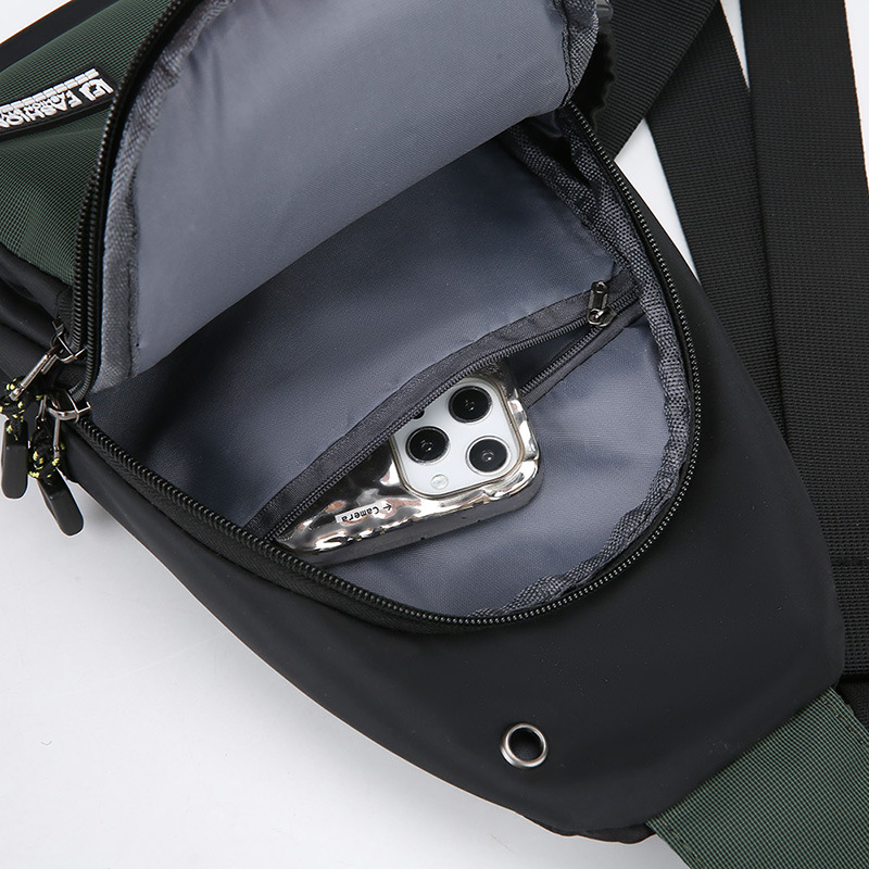 Bolso de pecho de hombre de color de contraste de moda al por mayor transfronterizo 2024