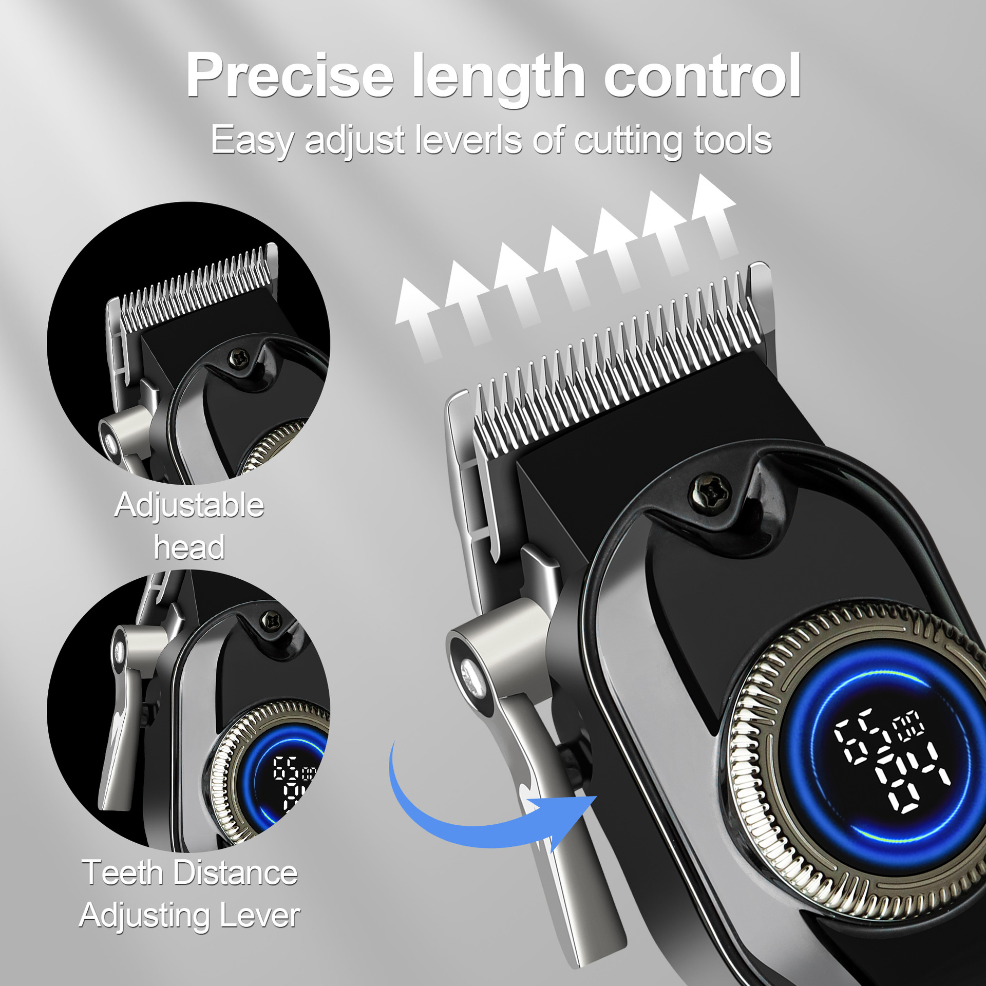 afeitador de afeitar transfronterizo cabeza de afeitar cortador de pelo eléctrico de alta gama usb recargable herramienta de corte de pelo doméstico tijeras eléctricas