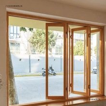 实木玻璃门窗法式韩系上下折叠左右推拉窗甜品咖啡花店民宿窗框