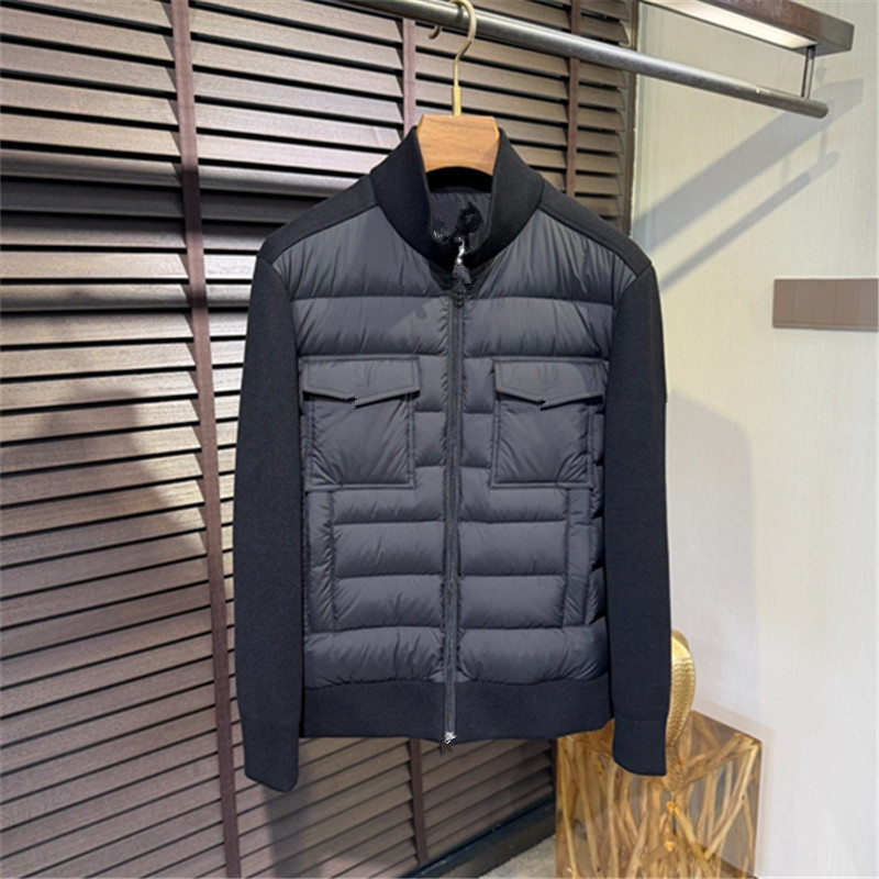 2026 Spring New Model from Meng M: Men's Lightweight Short Down Jacket with Knitted Sleeves and White Goose Down Filling 2026 Spring New Model from Meng M: Men's Lightweight Short Down Jacket with Knitted Sleeves and White Goose Down Filling