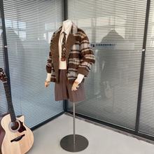【摩登格调】韩版短款毛呢外套两面穿女复古时尚百搭25冬季新品
